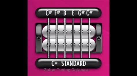 guitar tuning database.